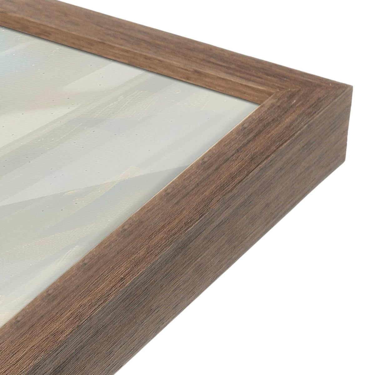 [Color:Walnut], Picture of art in a Walnut frame of the corner