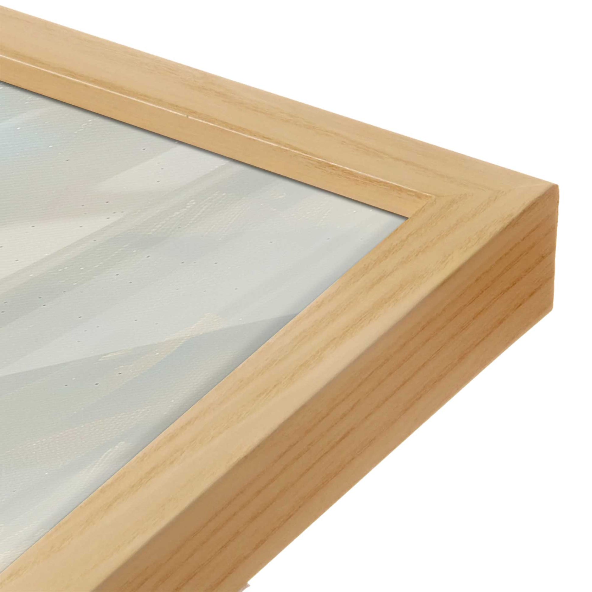 [Color:American Maple], Picture of art in an American Maple frame of the corner