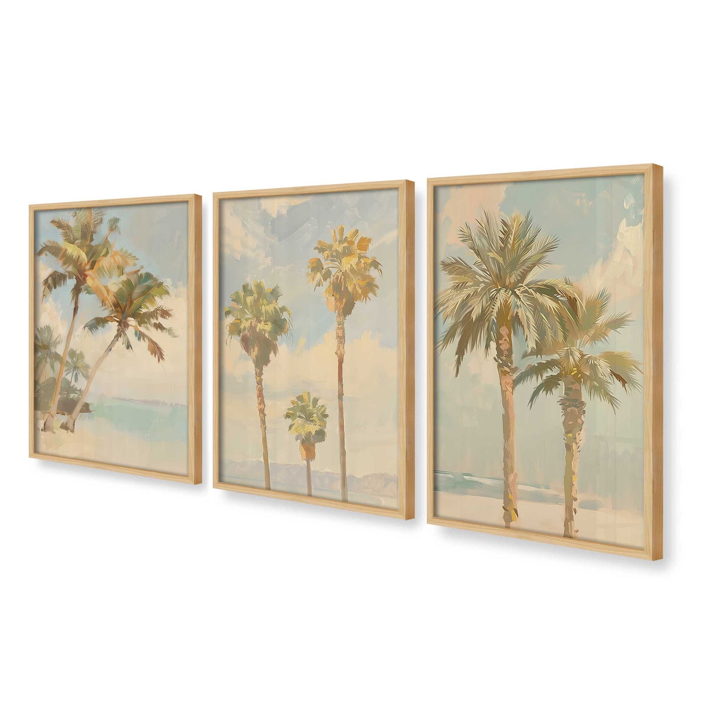 [Color:American Maple], Picture of art in an American Maple frame at an angle