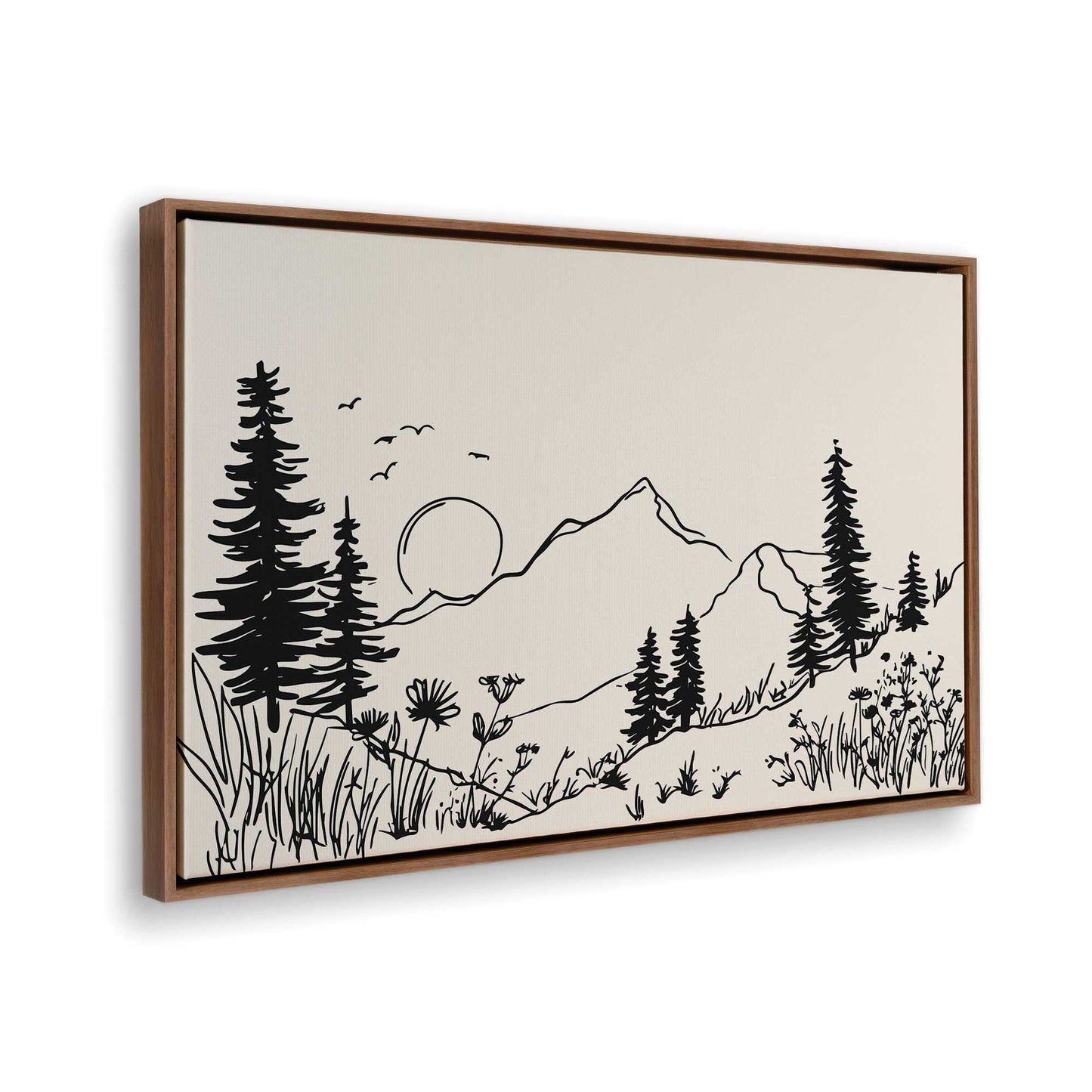 [Color:Walnut], Picture of the corner of the art