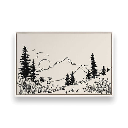 [Color:Opaque White], Picture of art in a White frame