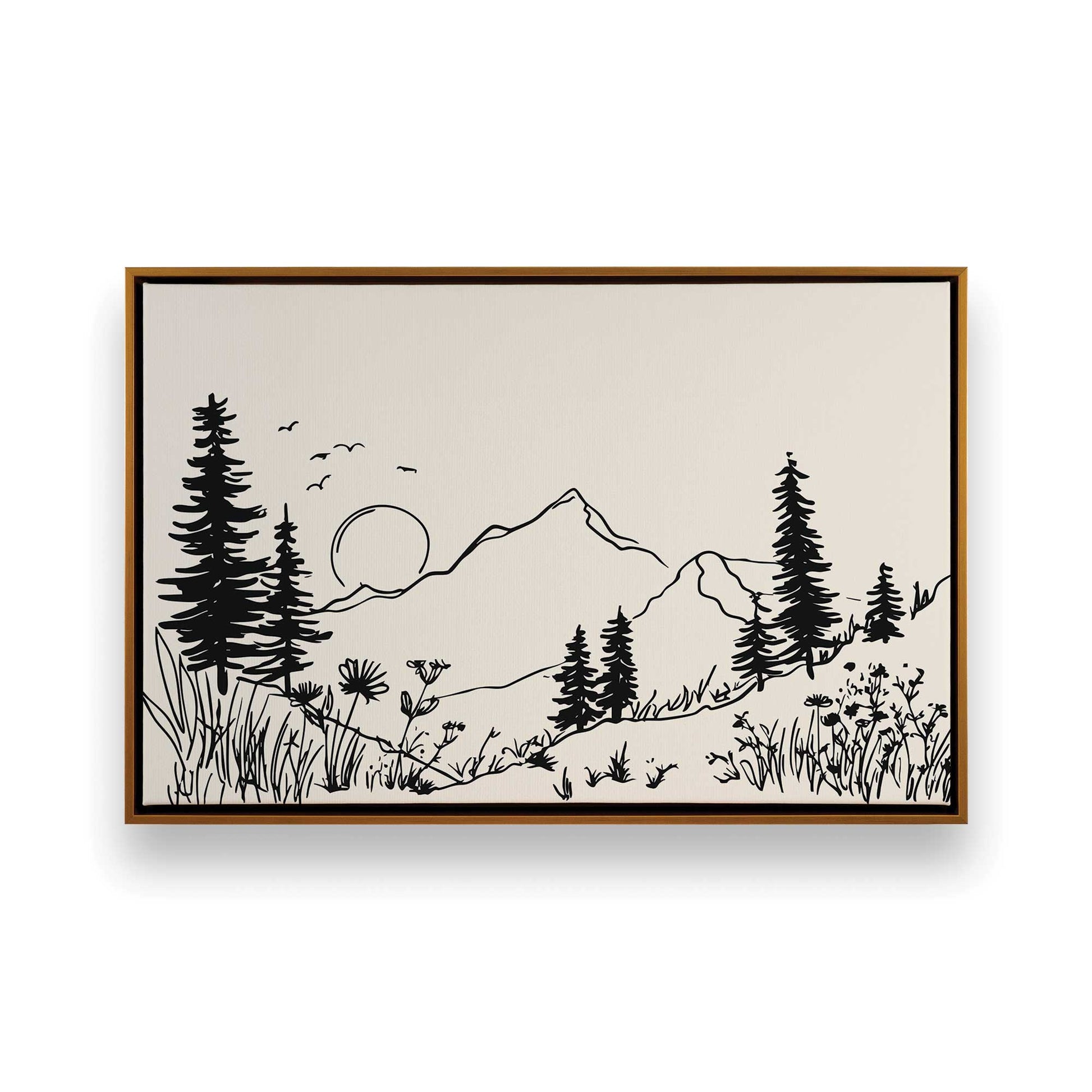 [Color:Polished Gold], Picture of art in a Polished Gold frame