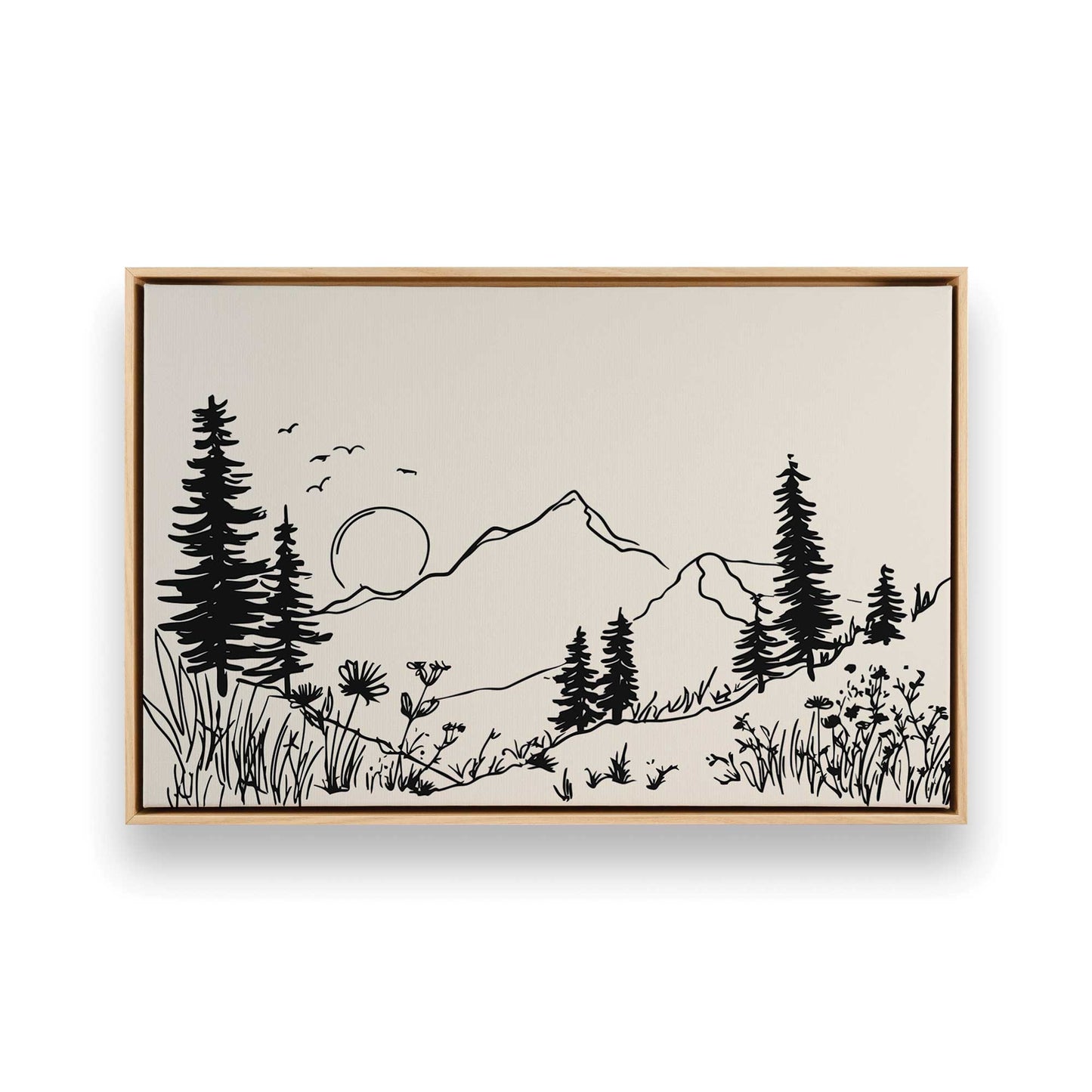 [Color:American Maple], Picture of art in a American Maple frame