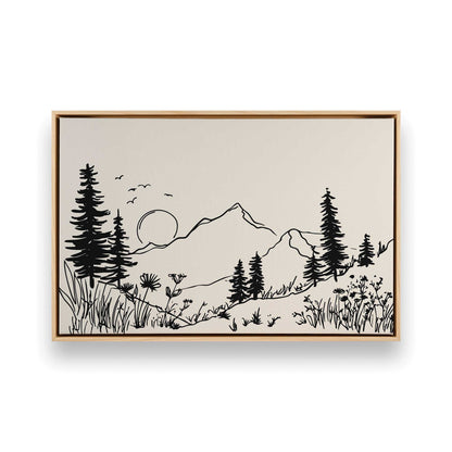 [Color:American Maple], Picture of art in a American Maple frame