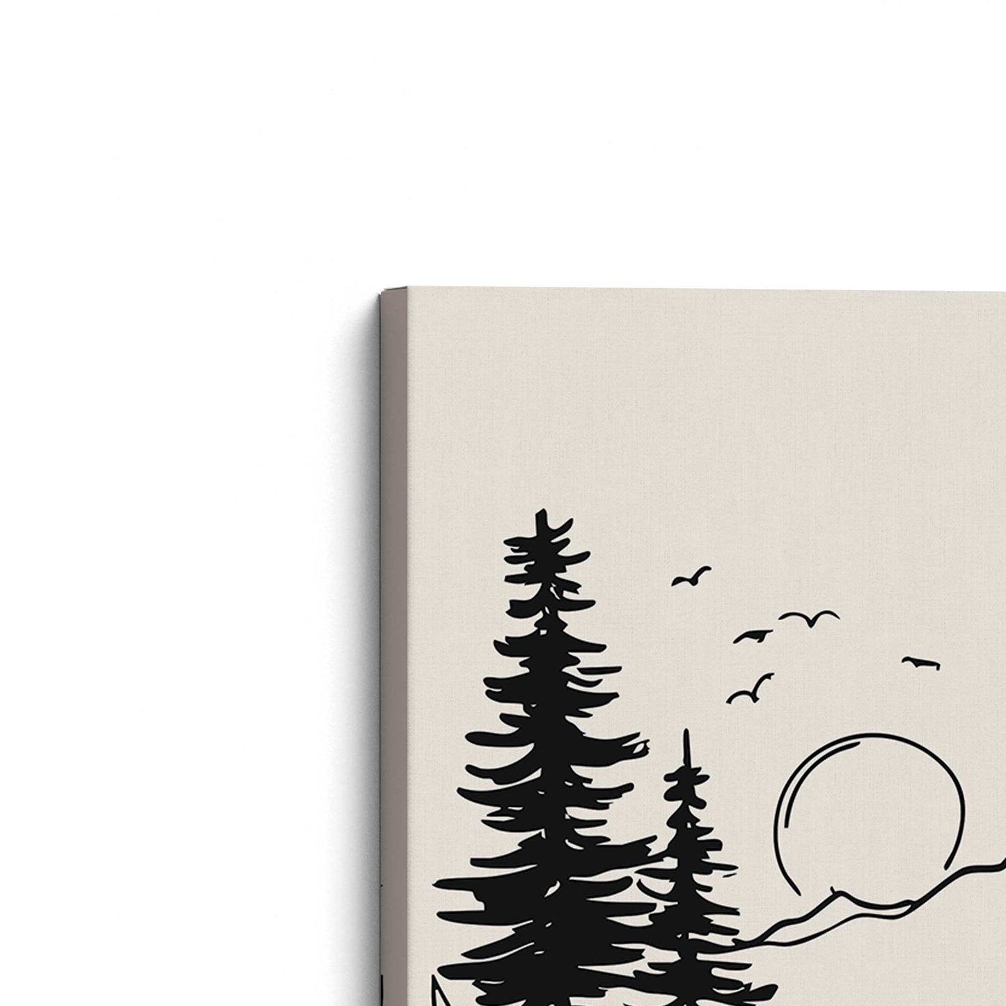 [Color:Stretched Canvas], Picture of the corner of the art