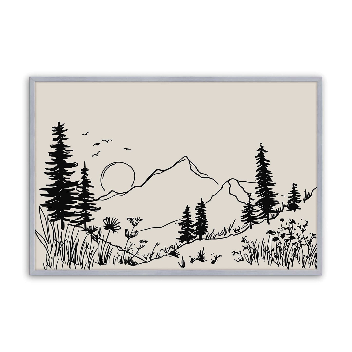 [Color:Polished Chrome], Picture of art in a Polished Chrome frame
