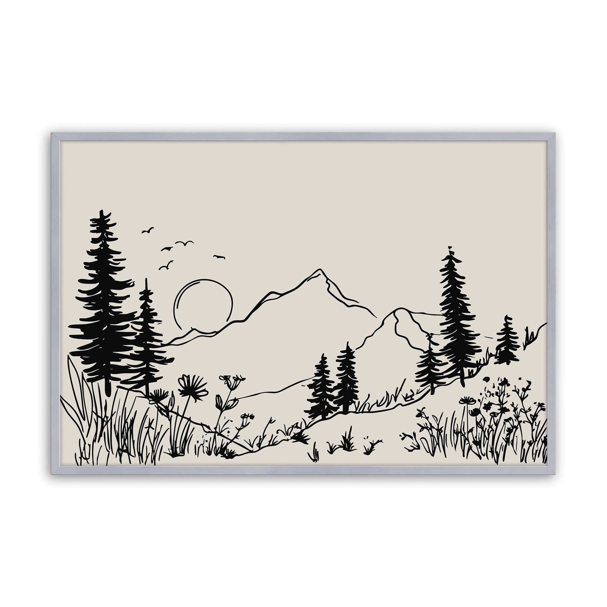 [Color:Polished Chrome], Picture of art in a Polished Chrome frame