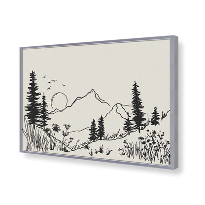 [Color:Polished Chrome], Picture of art in a Polished Chrome frame of the corner