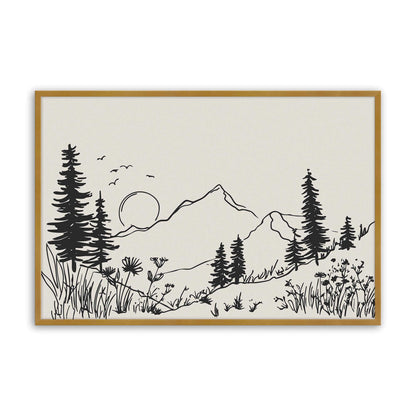 [Color:Polished Gold], Picture of art in a Polished Gold frame