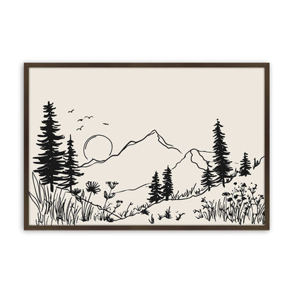 [Color:Belvinder Brown], Picture of art in a Belvinder Brown frame