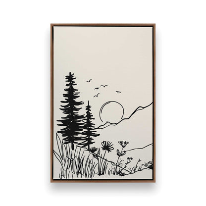 [Color:Walnut], Picture of art in a Walnut frame