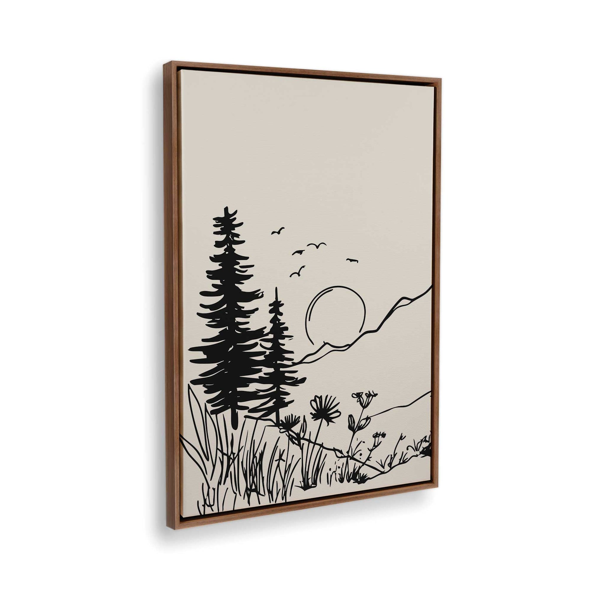 [Color:Walnut], Picture of the corner of the art