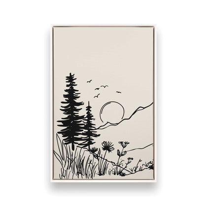[Color:Opaque White], Picture of art in a White frame