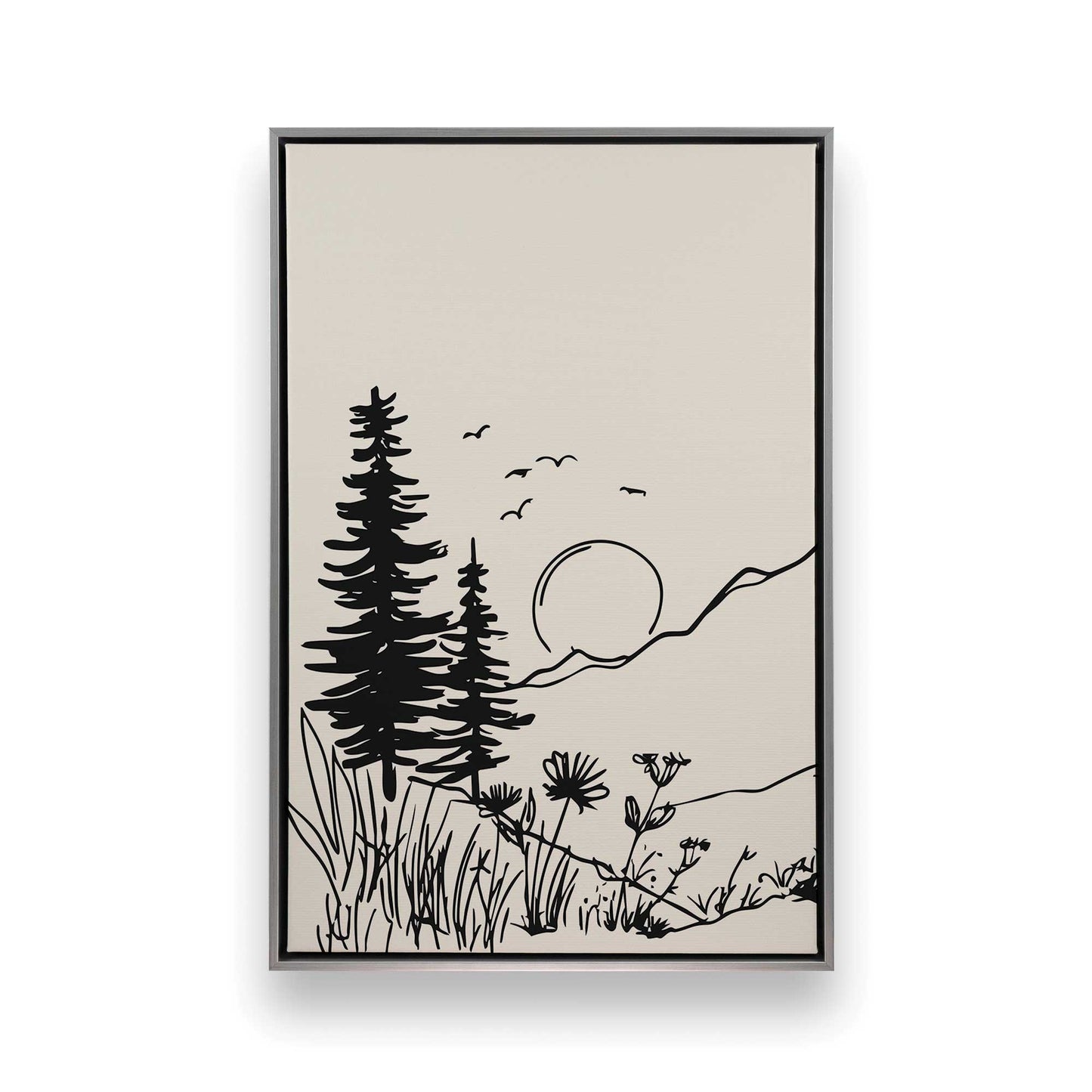 [Color:Polished Chrome], Picture of art in a Polished Chrome frame