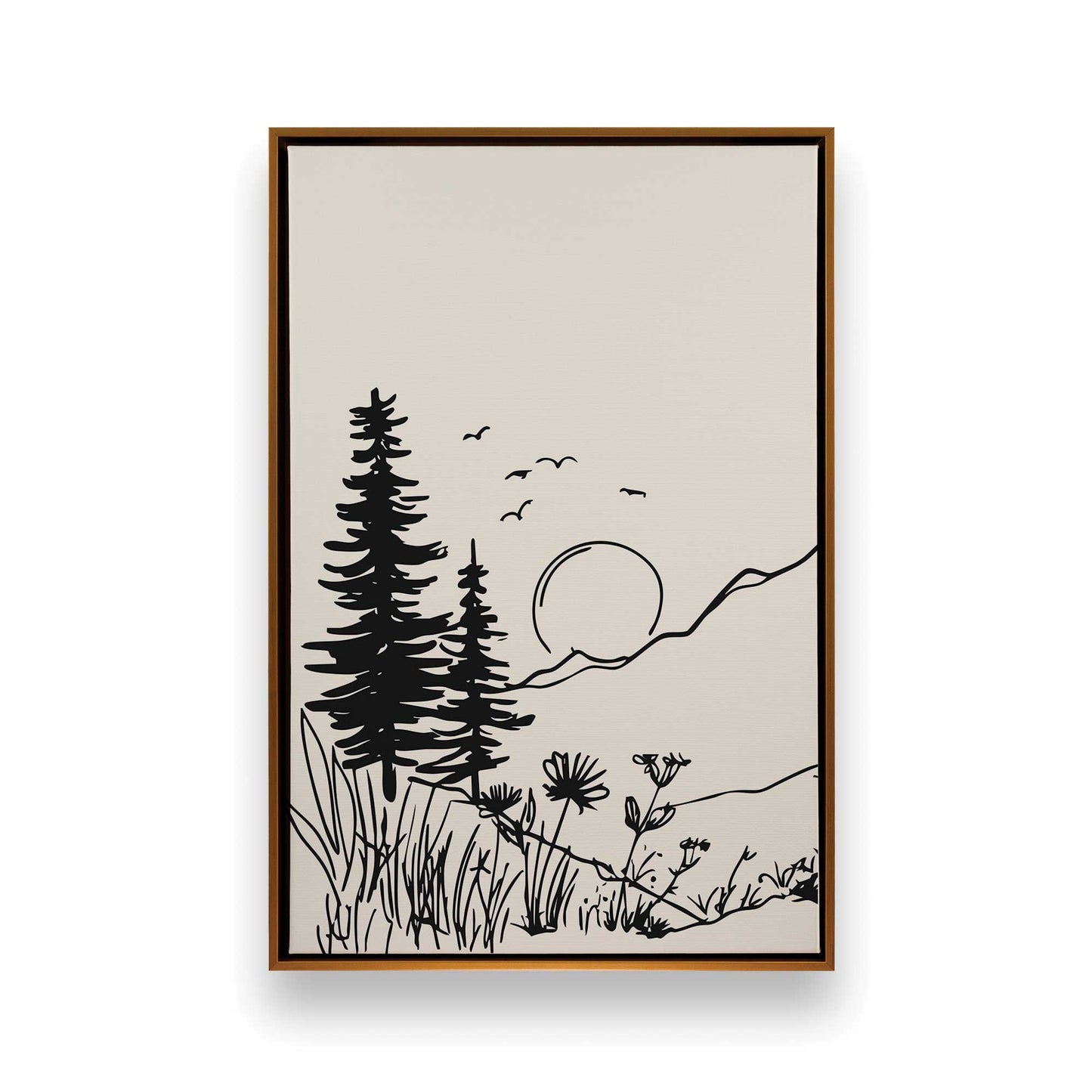 [Color:Polished Gold], Picture of art in a Polished Gold frame