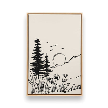 [Color:American Maple], Picture of art in a American Maple frame