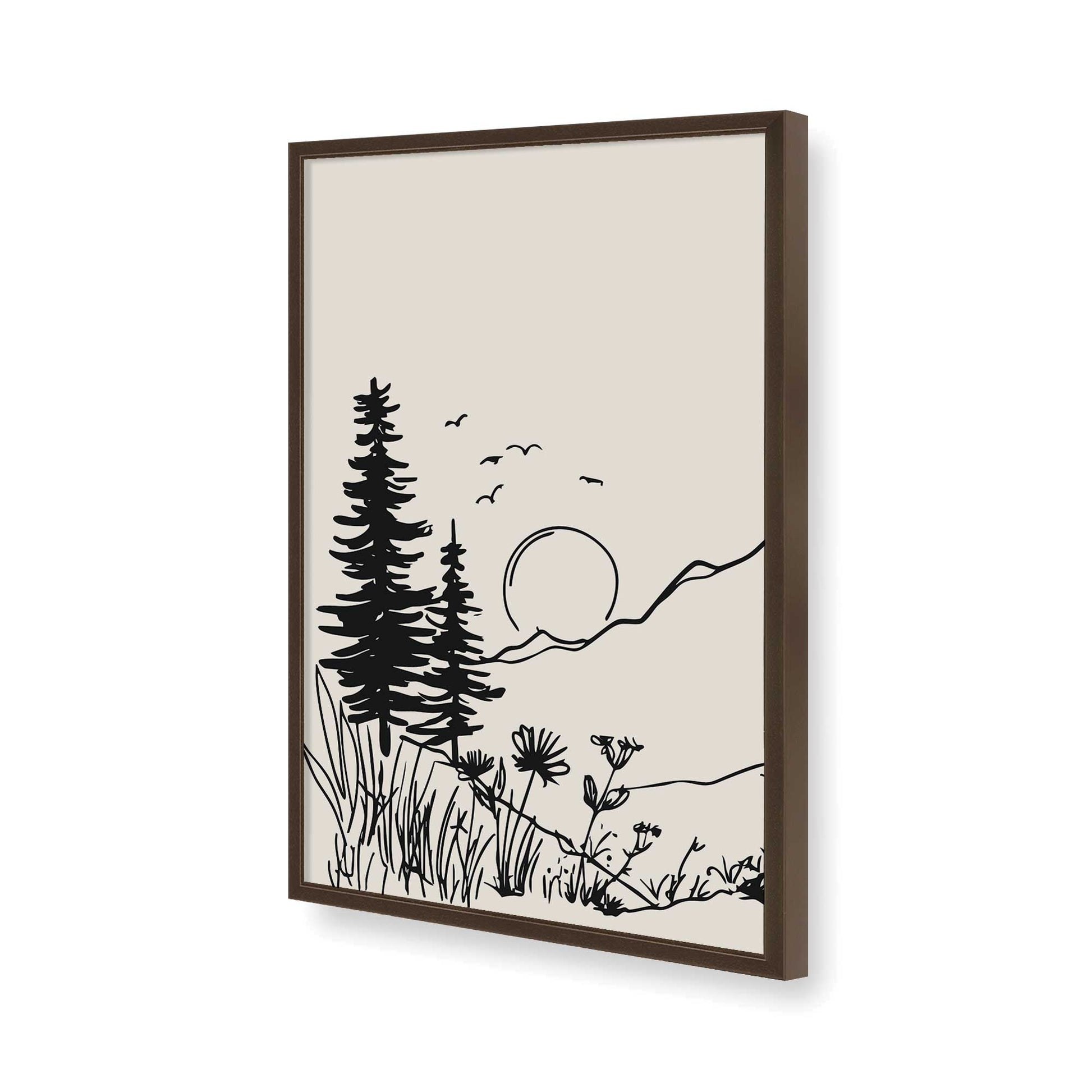 [Color:Belvinder Brown], Picture of art in a Belvinder Brown frame of the corner