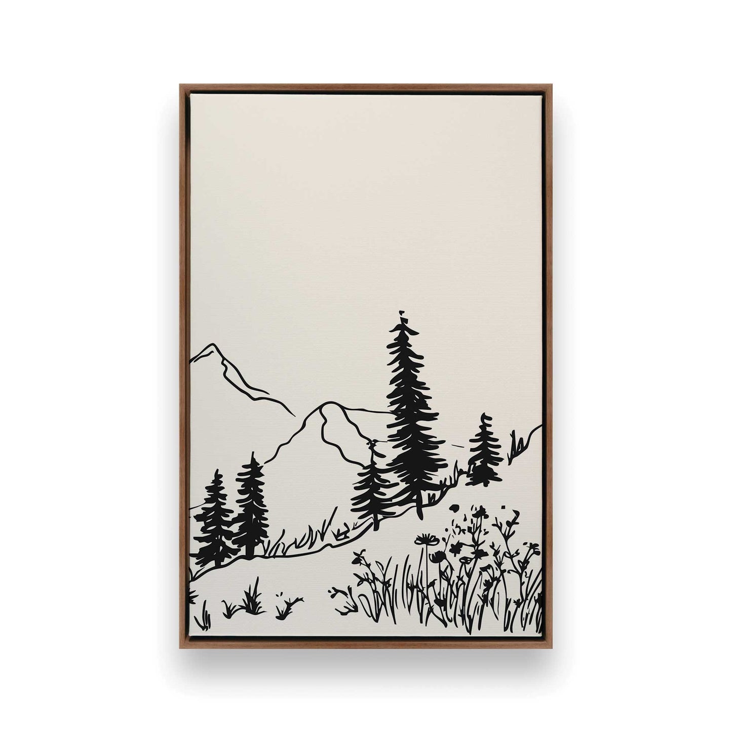 [Color:Walnut], Picture of art in a Walnut frame