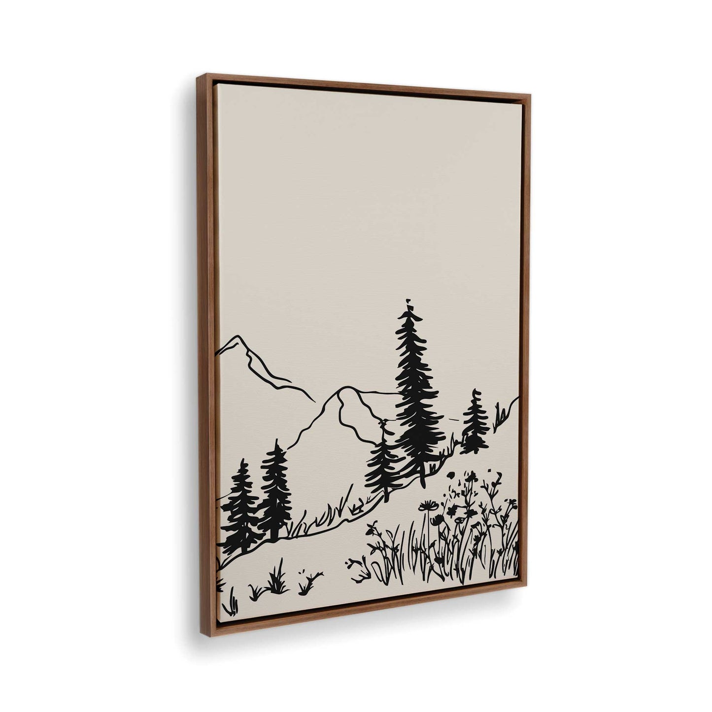 [Color:Walnut], Picture of the corner of the art