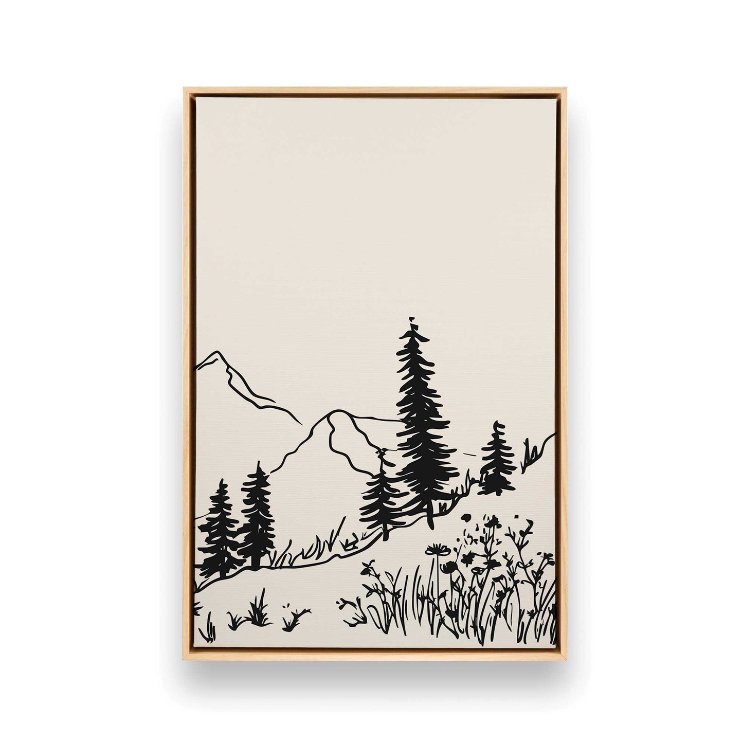 [Color:American Maple], Picture of art in a American Maple frame