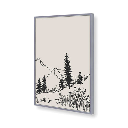 [Color:Polished Chrome], Picture of art in a Polished Chrome frame of the corner
