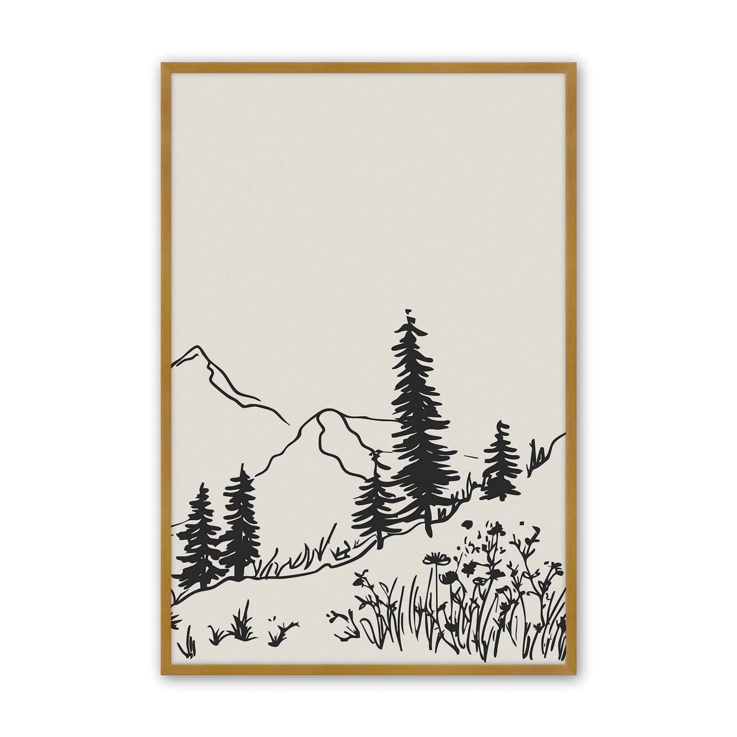 [Color:Polished Gold], Picture of art in a Polished Gold frame