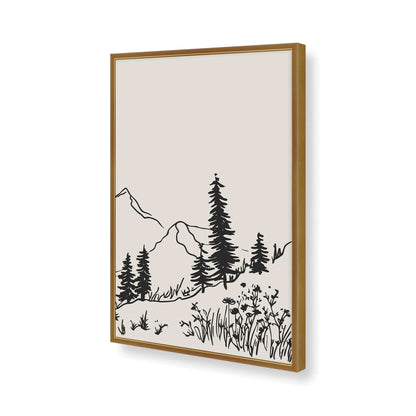 [Color:Polished Gold], Picture of art in a Polished Gold frame of the corner