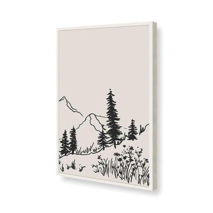[Color:Opaque White], Picture of art in a Opaque White frame of the corner
