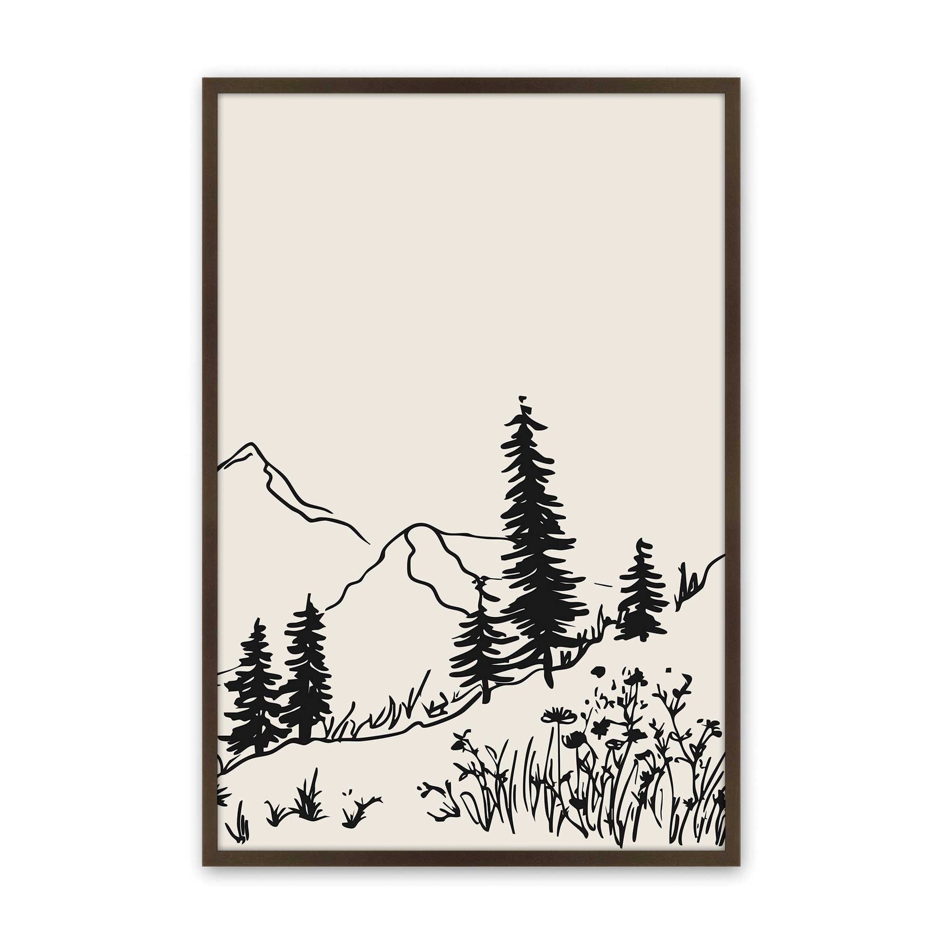 [Color:Belvinder Brown], Picture of art in a Belvinder Brown frame