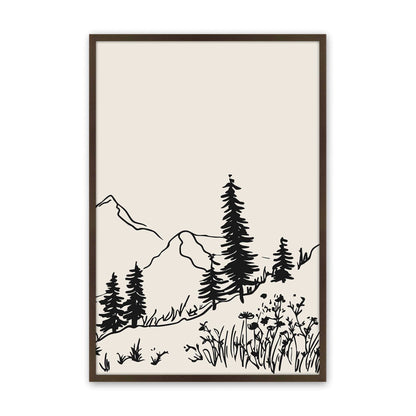 [Color:Belvinder Brown], Picture of art in a Belvinder Brown frame