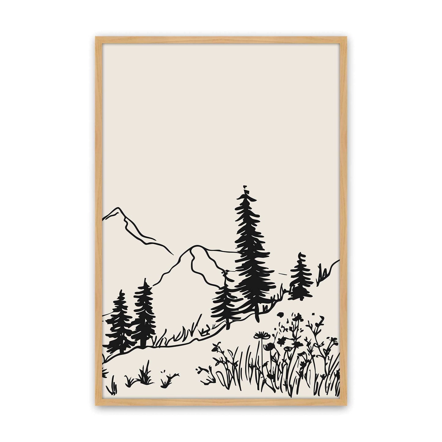 [Color:American Maple], Picture of art in a American Maple frame