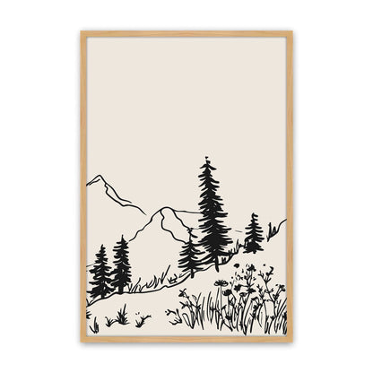 [Color:American Maple], Picture of art in a American Maple frame