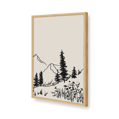 [Color:American Maple], Picture of art in a American Maple frame of the corner