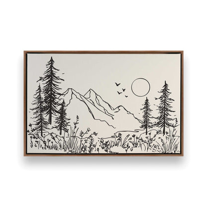 [Color:Walnut], Picture of art in a Walnut frame