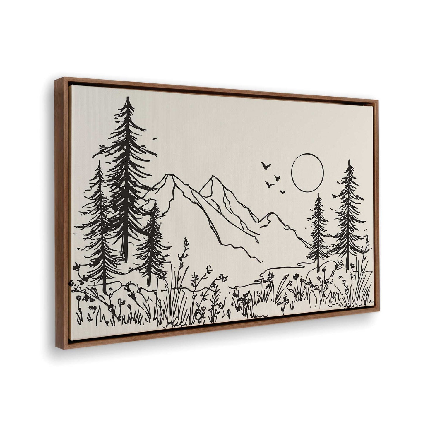 [Color:Walnut], Picture of the corner of the art