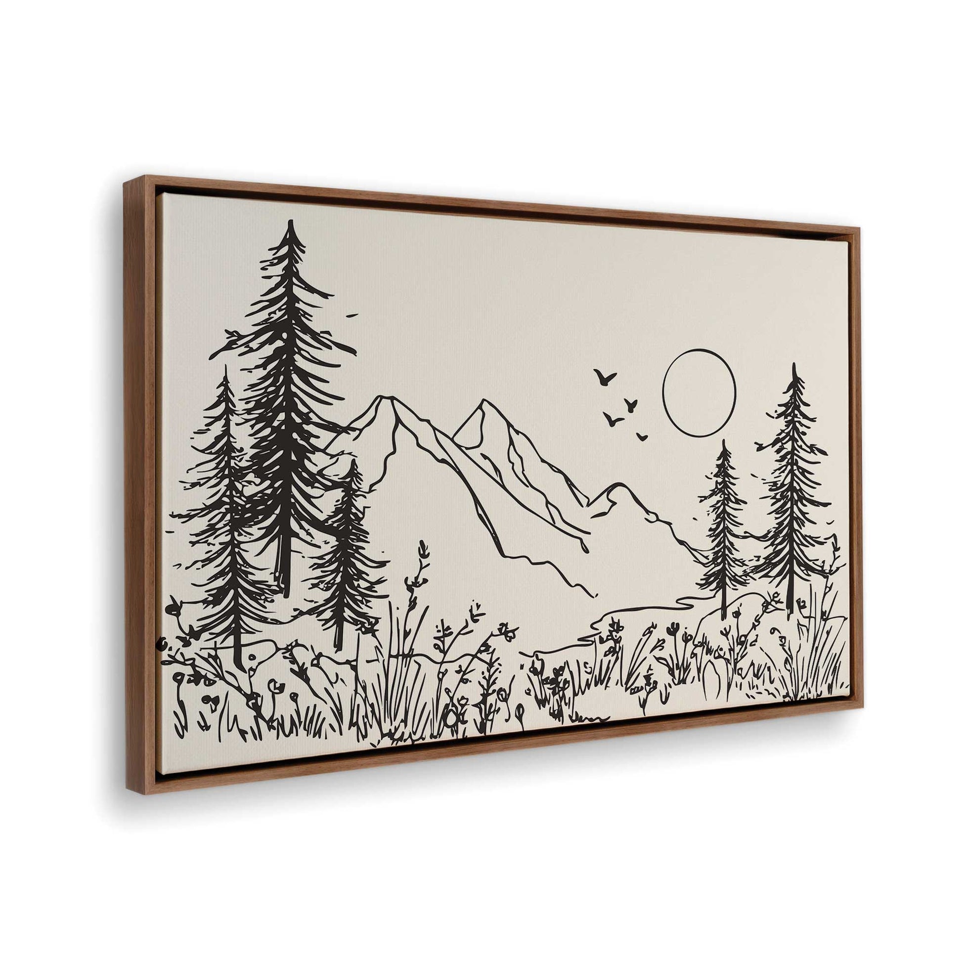 [Color:Walnut], Picture of the corner of the art