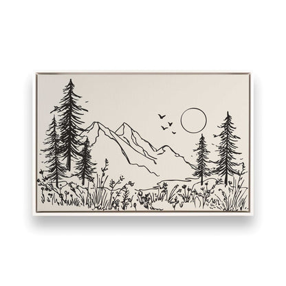 [Color:Opaque White], Picture of art in a White frame