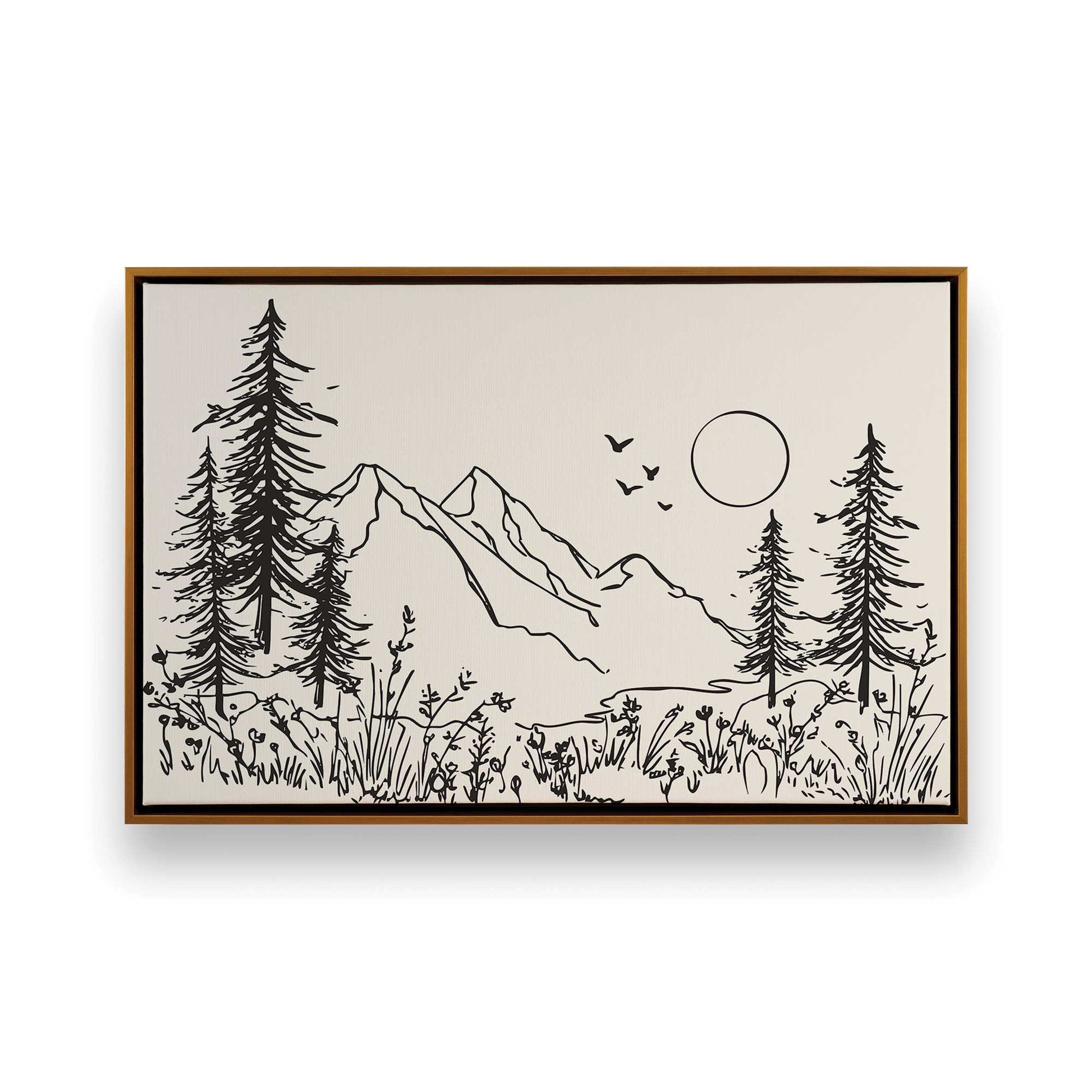 [Color:Polished Gold], Picture of art in a Polished Gold frame
