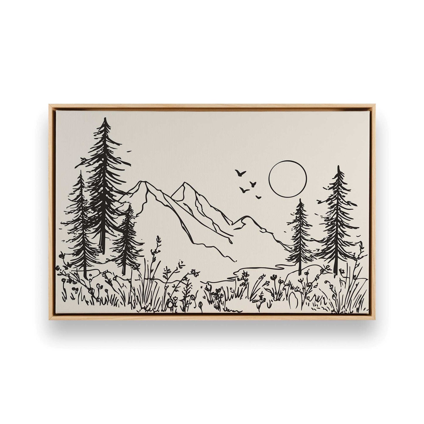 [Color:American Maple], Picture of art in a American Maple frame