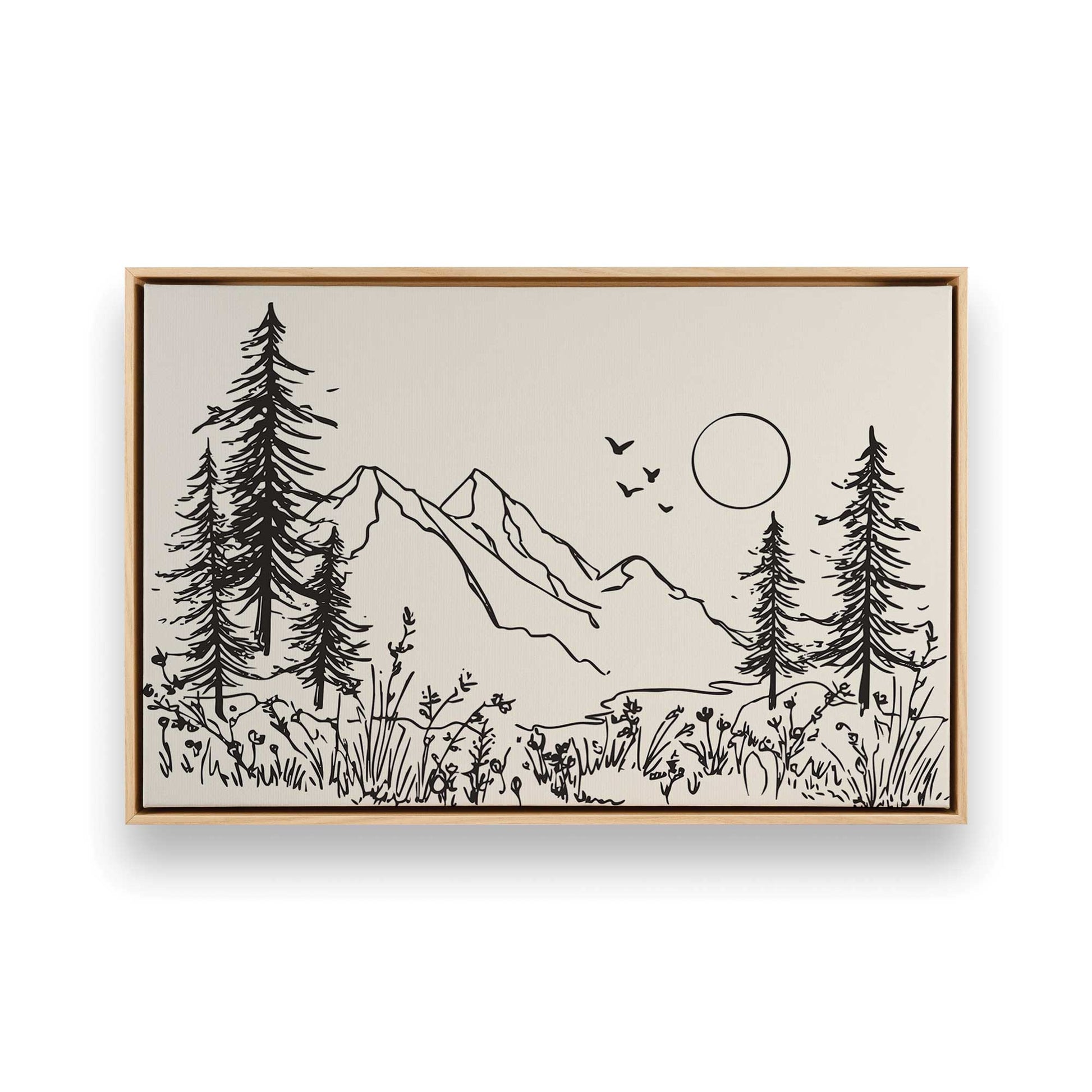 [Color:American Maple], Picture of art in a American Maple frame