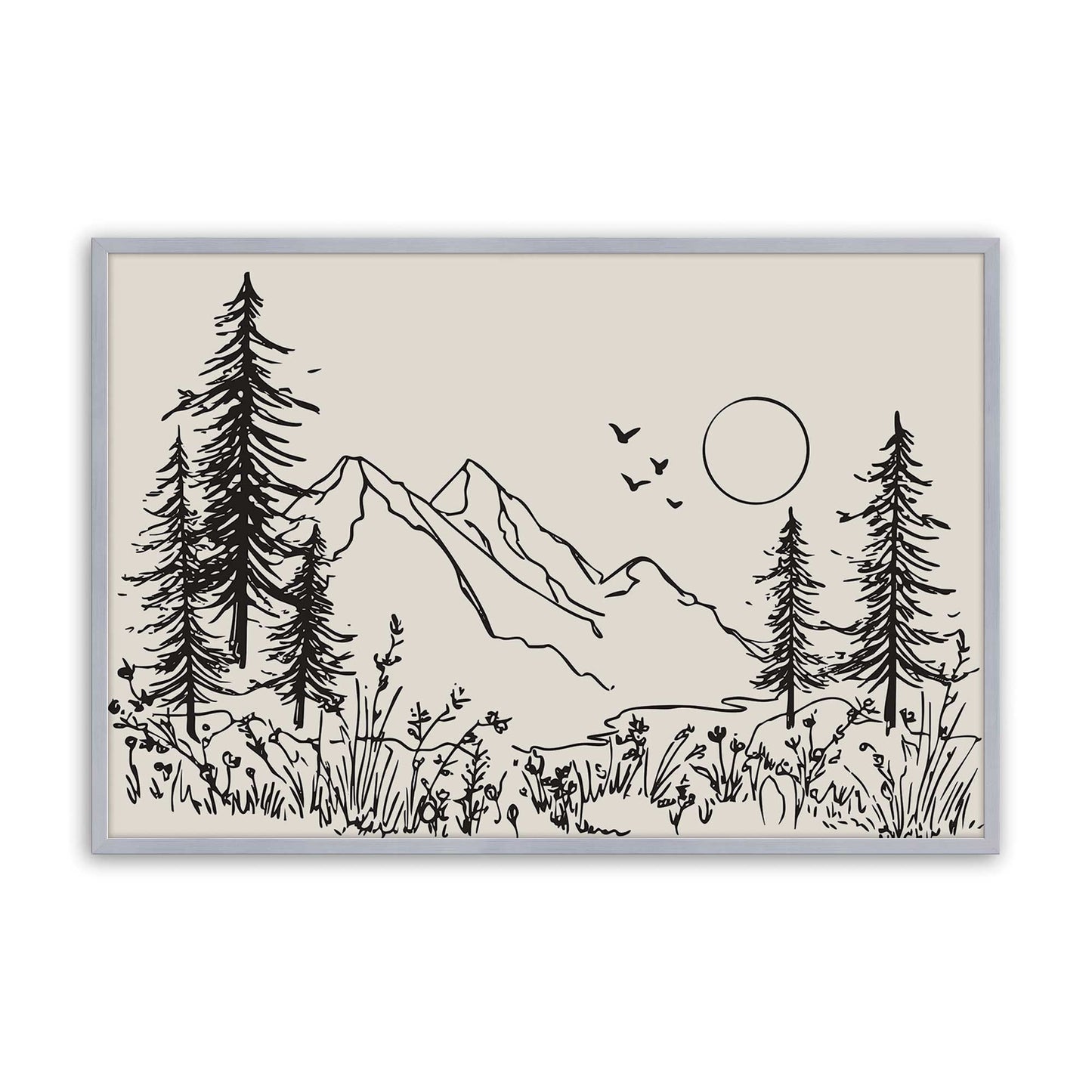 [Color:Polished Chrome], Picture of art in a Polished Chrome frame