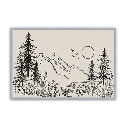[Color:Polished Chrome], Picture of art in a Polished Chrome frame