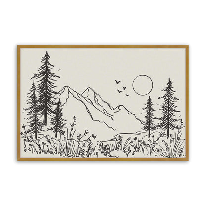 [Color:Polished Gold], Picture of art in a Polished Gold frame