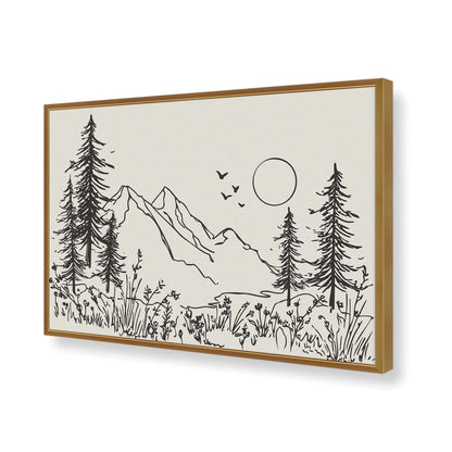 [Color:Polished Gold], Picture of art in a Polished Gold frame of the corner