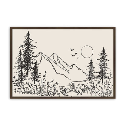 [Color:Belvinder Brown], Picture of art in a Belvinder Brown frame