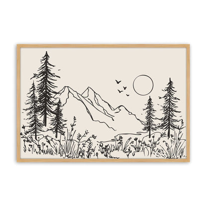 [Color:American Maple], Picture of art in a American Maple frame