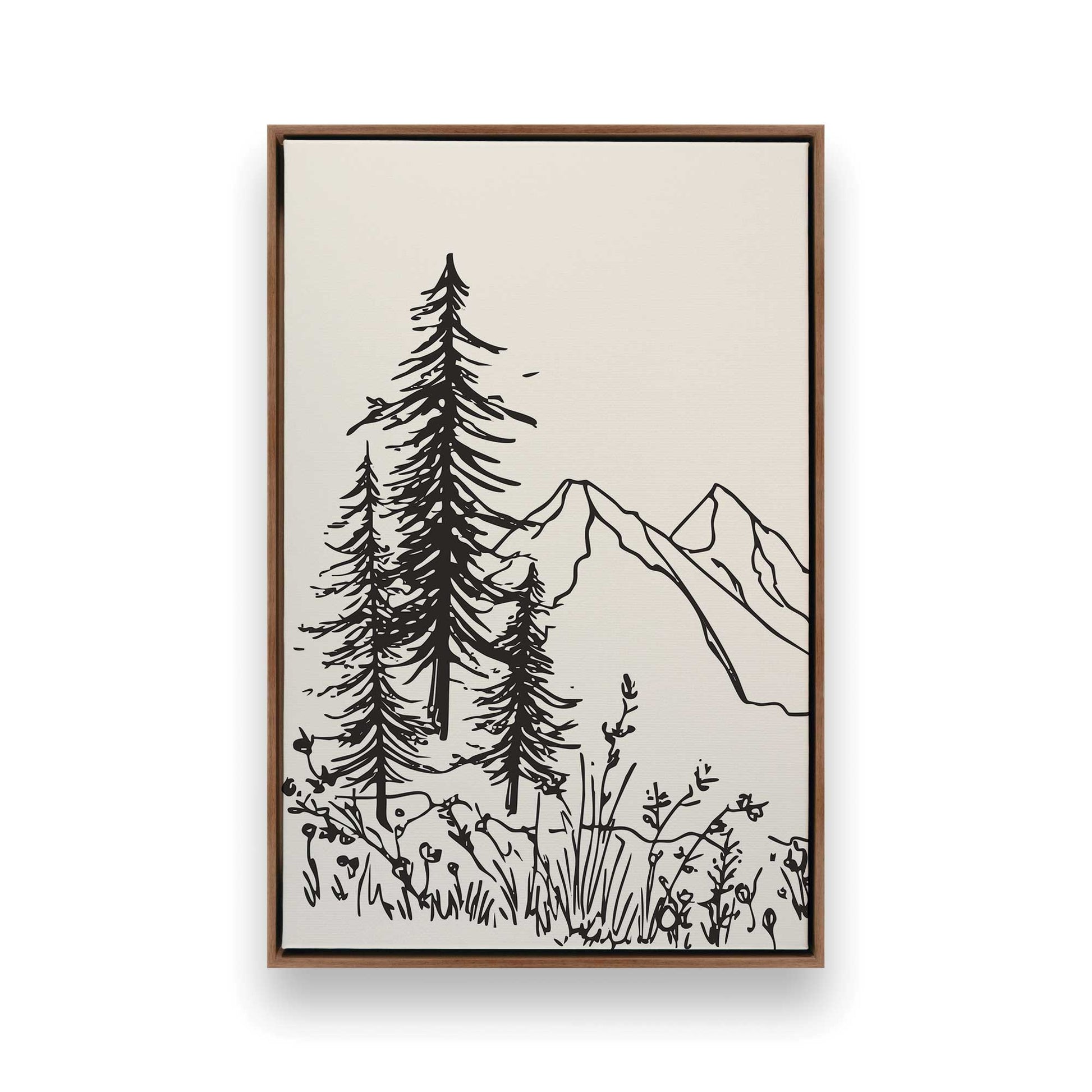 [Color:Walnut], Picture of art in a Walnut frame