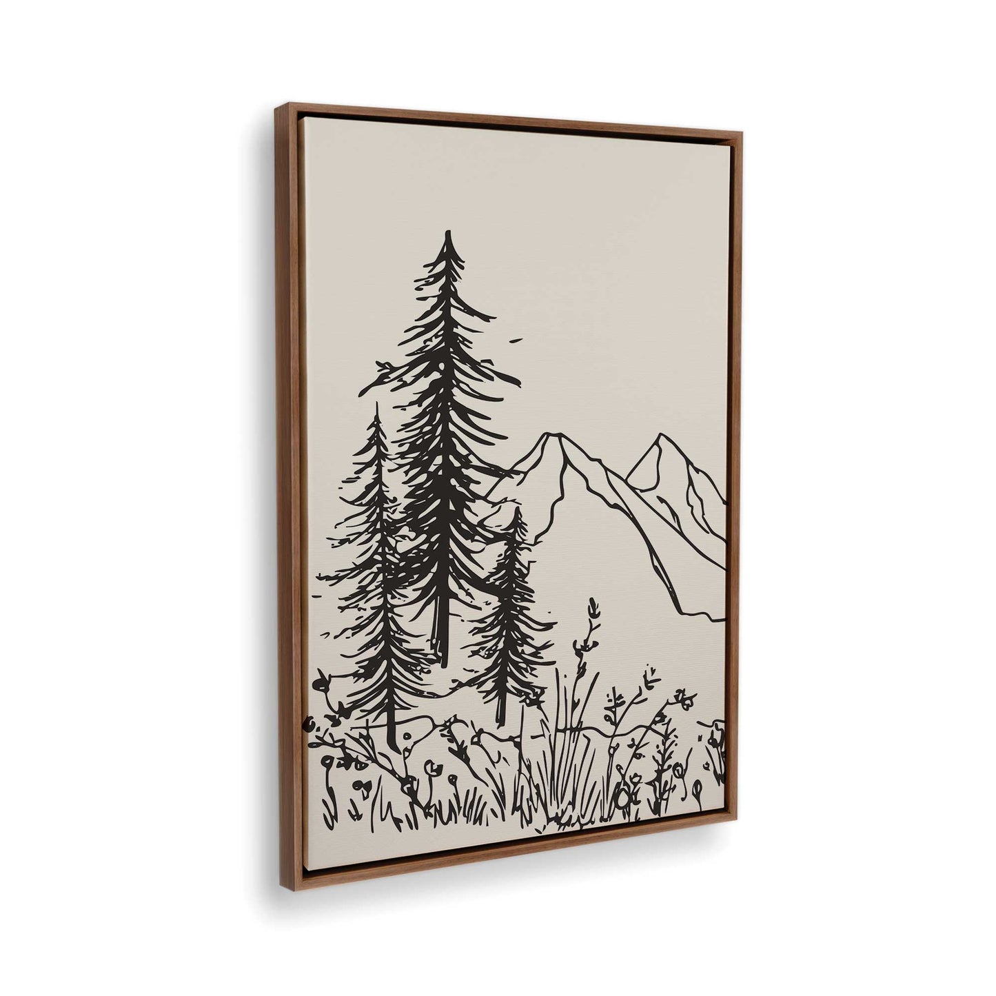 [Color:Walnut], Picture of the corner of the art