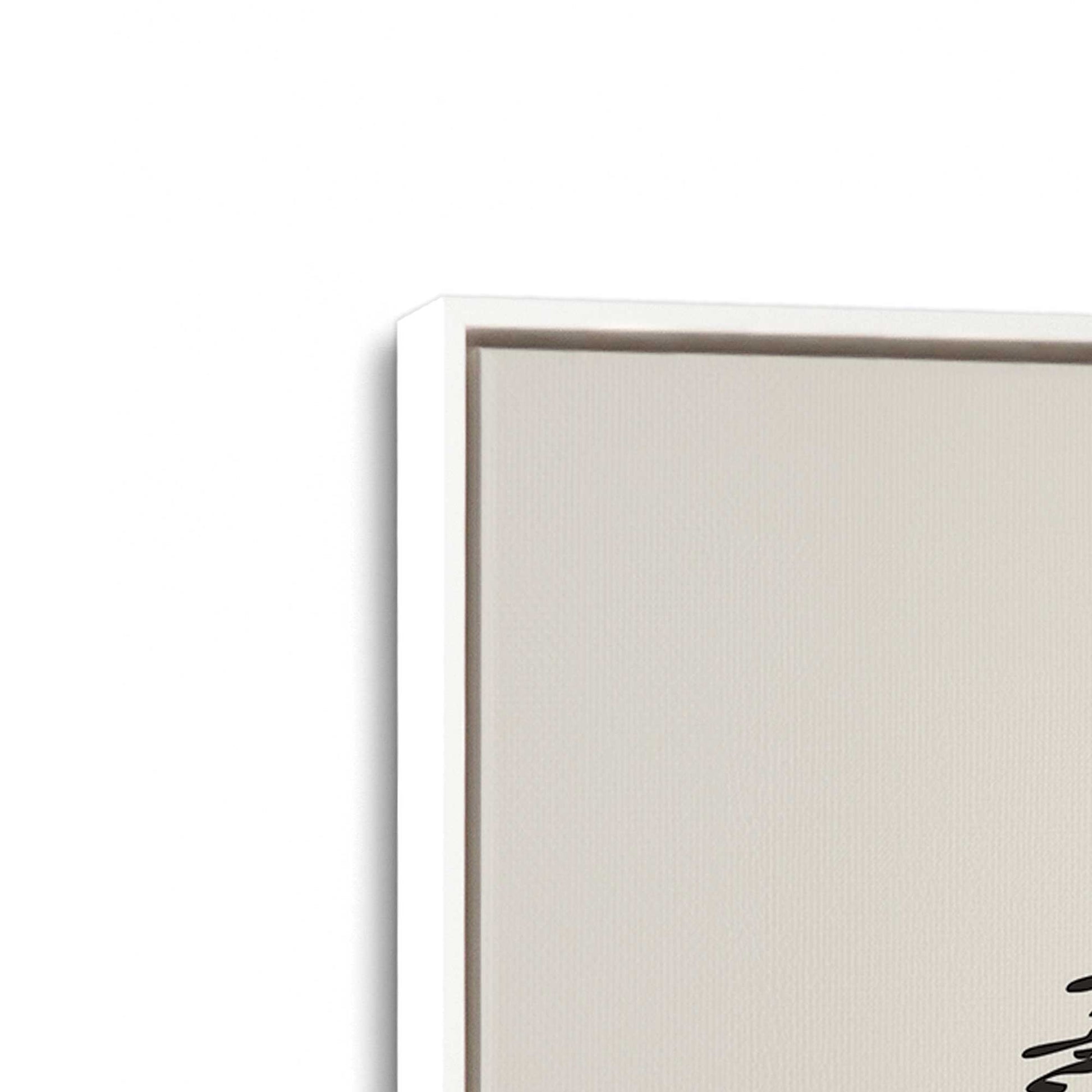 [Color:Opaque White], Picture of art in a White frame at an angle