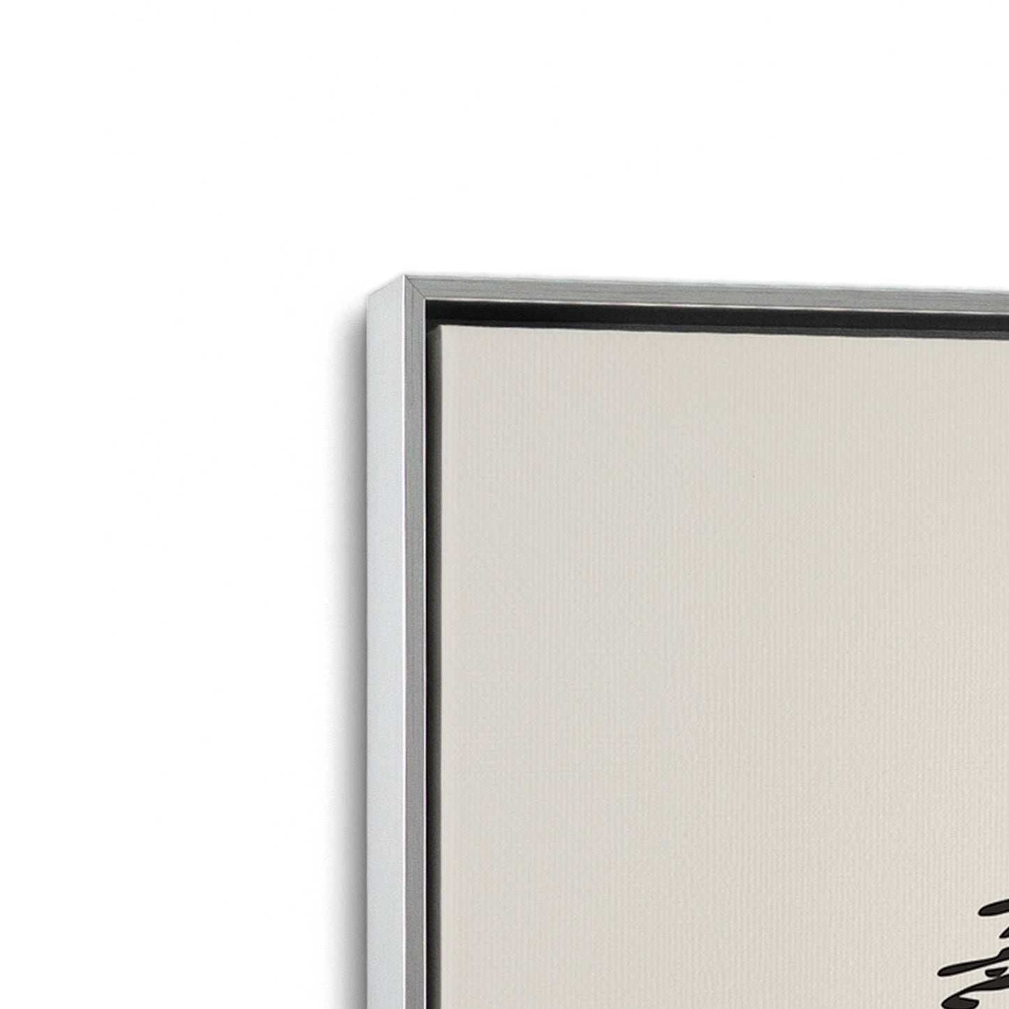 [Color:Polished Chrome], Picture of art in a Polished Chrome frame at an angle